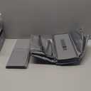 HOLDN STORAGE Premium Wrapping Paper Storage Container - Durable 600D Tear-Proof, Fits 27 Rolls Gift Wrap, Extra Pockets for Ribbons & Bows, Underbed Storage - Ideal for Holiday Christmas, Gray