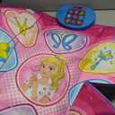 SUNLIN Dance Mat - Rhythm Step Play Mat - Dance Game Toy Pad with LED Lights, Gift for Kids Girls 3-12, Adjustable Volume, Built-in Music, 3 Challenge Levels (Pink)