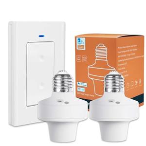 QIACHIP Ewelink Wi-Fi Smart Light Socket E26 E27 Bulb Socket Adapter, APP Remote Timing with 2.4G Wireless Switch, Compatible with Alexa and Google