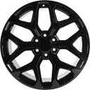 New Single 22 Inch 22x9Inch Light Black Premium Aluminum Alloy Wheel Rim Fits for Silverado 1500 Escalade Avalanche 1500 Blazer Colorado Suburban 1500, Direct Fit Replacement, 9510960