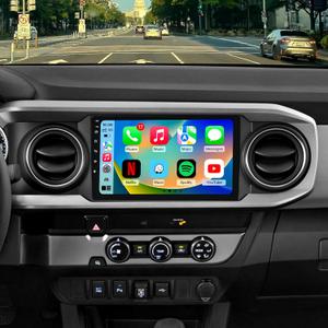 4G+64GB Car Radio Stereo for Toyota Tacoma 2016-2021, 10" Touch Screen Head Unit with Android 13/CarPlay/Android Auto/GPS Navigation/Bluetooth/FM/DSP Radio/AHD Backup Camera