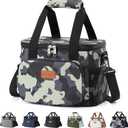 Lifewit Medium Lunch Bag Insulated Lunch Box Soft Cooler Cooling Tote for Adult Men Women, Camouflage 12-Can (9L)