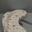 Momcozy Innovative Safety Guard Nursing Pillow - Firm & Springy Memory Foam - Stable, Ergonomic Support & Comfort - Wider Breastfeeding Cushion, Adjustable, Removable Cover, Baby Safety Certified (Starry Sky)