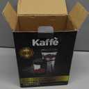 Kaffe Electric Burr Coffee Grinder (5.5oz) w/Adjustable Coarseness Settings - Flat Burr - [New Upgraded Motor ] - Precision Coffee Bean Grinder for Home Use - Black