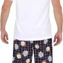 RICK AND MORTY Pajamas Set, 2 Piece Pjs for Men, Rick Morty Shirt and Pant Pj Gift Box Set for Adults (Large, On the Grid)