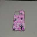 Seconddog Cute Skull Skeleton Clear Case Compatible with iPhone 16 Pro Max, Horror Unique Pink Halloween Ghost Pattern Design Case for Teens Men and Women