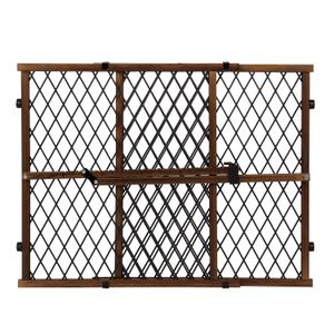 Position & Lock Adjustable Wood Baby Gate (Farmhouse Collection)