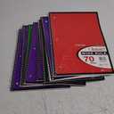 TOP FLIGHT WB70PF 4510816 Wide Rule Notebook, Micro-Perforated Sheet, 70-Sheet, Wirebound Binding 8Pcs