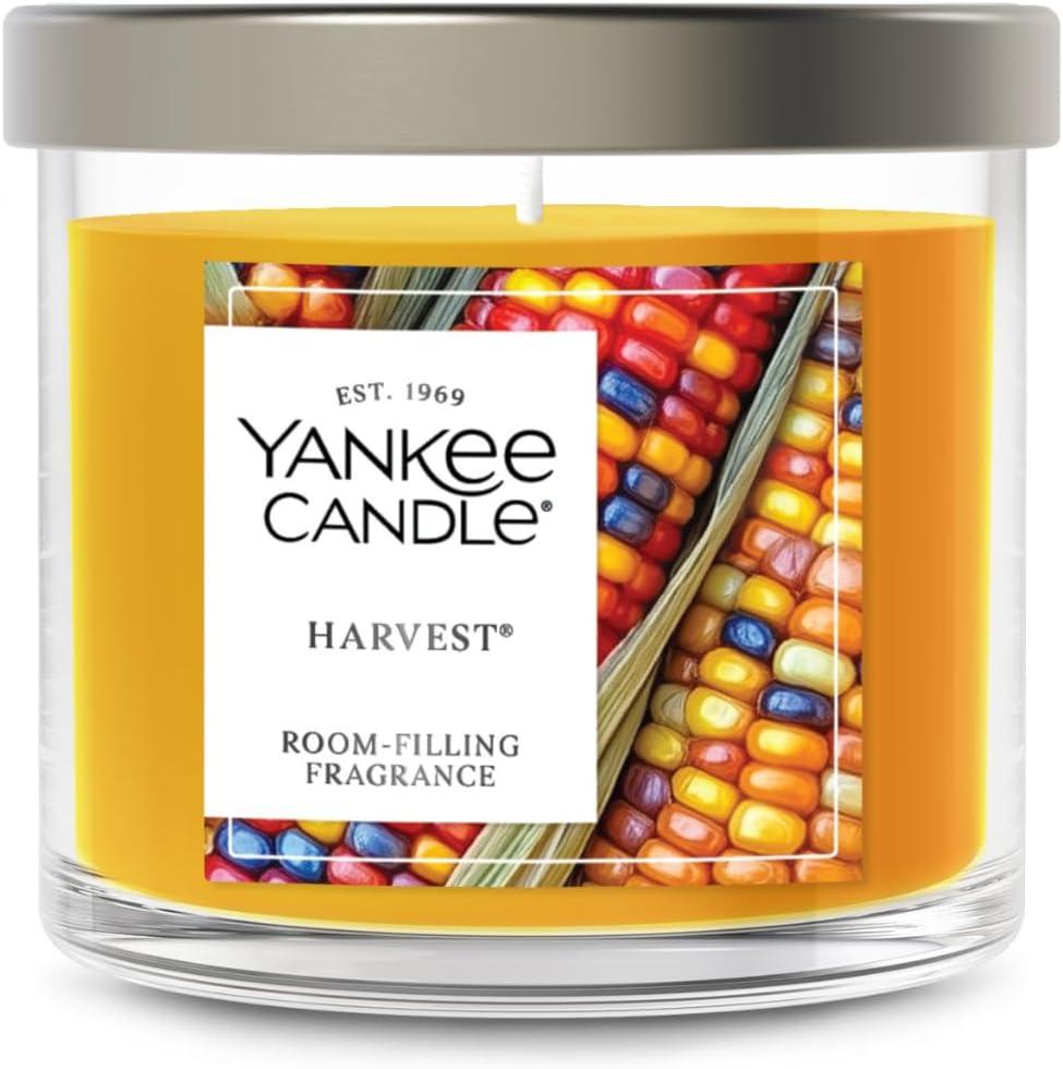 Yankee Candle Small Tumbler Scented Candle with up to 40 Hour Burn Time, Premium Plant Wax Blend for Consistent Burn, 4.3 oz Tumbler Candle with Room Filling Fragrance, Harvest