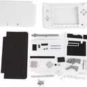 Full Housing Case, Cover Shell Repair Parts Complete Fix Replacement Kit for 3DS XL(White)