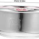 MAGICLULU Rice Cooker Inner Pot Replacement 9.05 X 9.05 X 3.97 in Non Stick Inner Bowl for Electric Rice Cooker Universal Tank for Porridge and Steaming