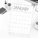 Calendar 2026-2027 - 15-Month Extra Large Wall Calendar from April 2026 to June 2027, 15'' x 22'' Hanging Calendar 2026-2027 with Holiday Marked, Premium Paper for Organizing, Vertical, Black Large Word