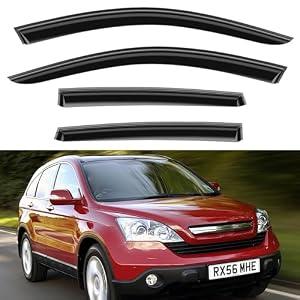 Window Rain Guards Shield for 2007 2008 2009 2010 2011 Honda CR-V, Window Vent Visors Shades Wind Deflectors for 07-11 CRV SUV