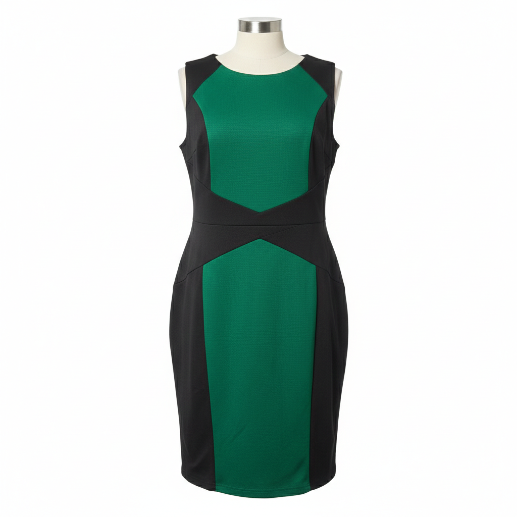 VFSHOW Womens Front Zipper Work Business Office Bodycon Dress Elegant Professional Career Church Party Pencil Sheath Dress Size XL