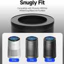 4 Packs MR2566 H13 True HEPA Replacement Filter Compatible with MORENTO MR2566 Air Cleaner Purifier with 10pcs Aroma Pads, 3-in-1 True HEPA Activated Carbon Pre-Filter, Basic Version