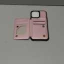 Vinich for iPhone 13 Pro Max Wallet Case with Card Holder, RFID Blocking Credit Slots Kickstand Shockproof Phone Cover Fit for iPhone 13 Pro Max 6.7" Rose Gold