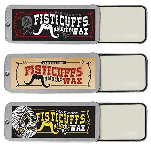 Grave Before Shave Fisticuffs Mustache Wax 3 Pack (0.5 Ounce (Pack of 3))