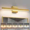 KAISITE Modern Bathroom Vanity Light Gold Light Fixture Over Mirror 24 inch Vanity Lighting Fixture Dimmable 5CCT LED Bar Vanity Light for Bathroom Restroom