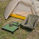 iClimb Ultralight Compact Mini Beach Picnic Folding Alu. Table with Carry Bag, Two Size (Green, L), Large