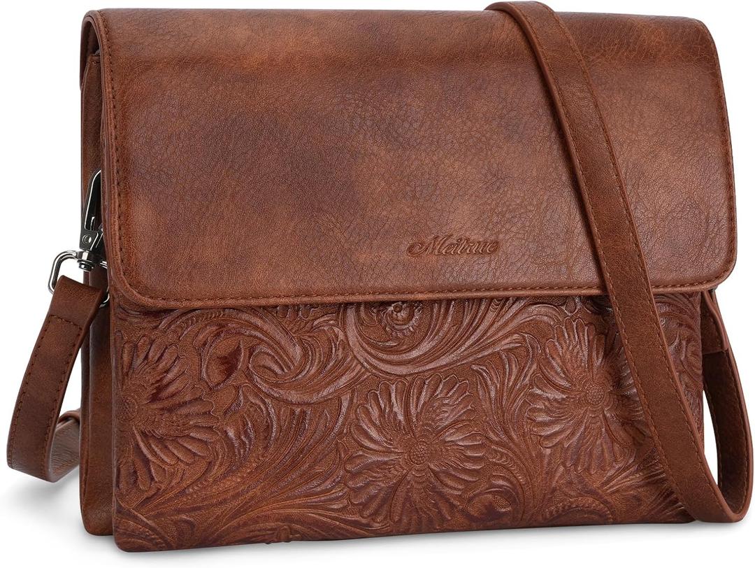 MEITRUE Small Crossbody Bags for Women, Vegan Leather Cell Phone Purse with Adjustable Strap