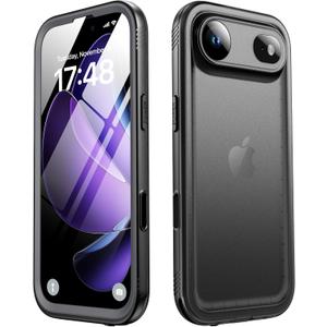 SPORTLINK for iPhone Air Waterproof Phone Case - Built in Screen Protector Shockproof/Military Rugged Dropproof/Dustproof/Heavy Duty, 360 Full Body Protective Cover for iPhone Air 6.5 Black