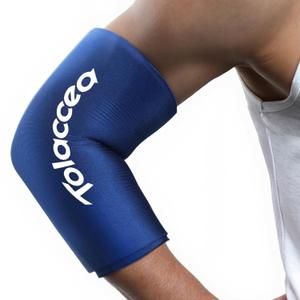 Elbow and Knee Ice Pack - Cold Ice Sleeve with Reusable Gel & Cold Therapy Compression for Knee, Shin Splints, Calf Strain, Flexible Ice Pack forTennis Elbow, Tendinitis (Medium (Pack of 1), Blue)