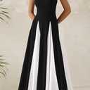 PRETTYGARDEN Spaghetti Strap Backless Spring Dresses for Women 2026 Flowy Maxi Dresses Sleeveless Wedding Guest Dress (Black, S)