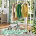 Simple Trending Clothes Clothing Garment Rack, Clothes Organizer, Gold