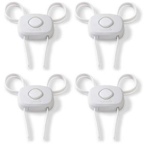 Safety 1st OutSmart Flex Lock, White, 4 Pack