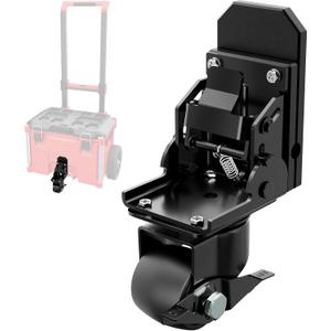 Upgraded Steel Construction Caster Wheel Kit with Brake for Milwaukee Packout Tool Box Rolling Steel Construction Accessories 200 Lbs Capacit