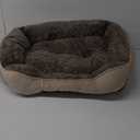 JOEJOY Rectangle Dog Bed for Large Medium Small Dogs - Washable Orthopedic Sofa Bed, Soft Breathable Puppy & Pet Cuddler, Durable Calming Dog Bed with Anti-Slip Bottom, Multiple Sizes, Beige (L(30"x 24"x 9"))