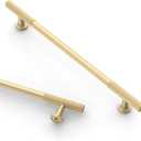 Asidrama 6 Pack 12.5 Inch(320mm) Brushed Gold Cabinet pulls Kitchen Cabinet Handles, Cabinet Pulls Kitchen Cabinet Hardware for Cupboard Drawer Pulls