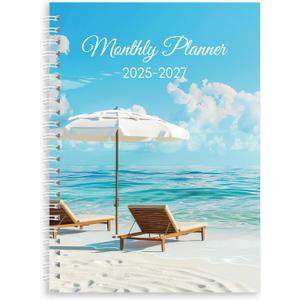 KONVINIT 2026-2027 Monthly Planner, 30 Months Calendar 2025 Planner - Runs From July 2025 Until December 2027-5.9'' x 8.4'' - Blue Monthly Planner 2025-2027 for Office Supplies