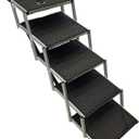 Portable Folding Dog Ramp Stairs Large Dog Steps Pet Ladder for Car, Bed - 5 Steps
