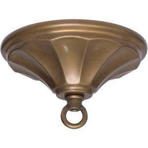 5 Inch Brass Light Canopy Kit with Loop,Ceiling Cover Plate for Chandelier Pendant Lighting Fixture,Includes Mounting Hardware,Antique Brass