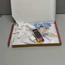 LED Note Board with Colors, 13.7"X10" 6 Modes & 8 Colors Acrylic Dry Erase Boards with Light, Include Adapter, Hanging Chain, Led Drawing Board for Kids with Stand,7 Markers, Spray Bottle