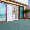 Pure Garden 6-Pack Polypropylene Interlocking Patio Deck Tiles - Weather-Resistant Outdoor Flooring for Balcony, Porch, and Garage (Green)
