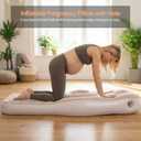 Inflatable Pregnancy Pillow with Belly & Head Hole, Prone Pregnancy Pillow for Stomach Sleepers, Belly Pillow Pregnancy Mattress for Pregnant Women, Maternity airbed Pool Float for Tummy Massage