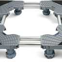 Mini Fridge Stand Mobile Base With 4 Locking Wheels And 8 Strong Feet 28-35.4 Inches, Heavy Duty Furniture Dolly for Washer, Mini Refrigerator and Dryer, Adjustable Mini Fridge Stand Washing Machine Stand Pedestal (28-35.4 Inches)