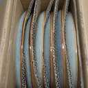 AmorArc Ceramic Dinner Plates Set of 6, 10.5 Inch Handmade Reactive Glaze Stoneware Plates, Rustic Shape Dinnerware Dish Set for Kitchen, Microwave & Dishwasher Safe, Scratch Resistant (Ocean Blue)