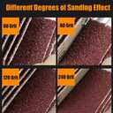 20 Pcs 5 Sizes 60/80/120/240 Grits Abrasive Flap Wheel Sander, 1/4 Inch Shank Flap Wheels for Drill, Die Grinder Flap Wheel,Flap Wheel Sander for Drill
