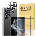 XDesign [2+2 Pack Galaxy S23 Ultra Screen Protector, 9H Tempered Glass Scratch Resistant, Ultrasonic Fingerprint Support, For Samsung Galaxy S23 Ultra 5G 6.8 Inch Glass Screen Protector