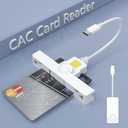 USB C CAC Reader - USB C DOD Military USB Common Access CAC Card Reader - Mini Fold and Portable Smart Card Reader Compatible with Windows, Mac OS Plug and Play (CR335OPENC)