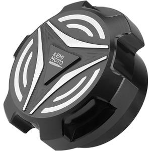 KEMIMOTO Aluminum Gas Fuel Cap Compatible with Polaris Slingshot 2015-2026, Fuel Tank Lid Oil Cover Accessories Replace #2521278, Fits S LE R S SLR GT (Black)