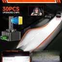 Fit for Dodge 2011-2020 Charger 2015-2021 Challenger 2013-2016 Dart D3S Xenon Bulbs Only, 13587843 Projector 35W HID Light Replace, 6000K 30000LM 600% Brighter D3SC1 Bi-xenon Light, Pack of 2
