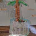 JOYIN 60" Inflatable Palm Tree Cooler, Beach Theme Decor, Pool Party Decorations, Luau Hawaiian Birthday Party Supplies, Ocean Jungle Tropical Themed Summer Outdoor Drink Cooler
