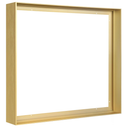 Floater Frame for 36x36 Canvas Paintings, DIY Metal Floating Frame with 1.5” Deep for Artists Designers Landscape Portrait Artwork, Modern Home Office Wall Decor (Gold)