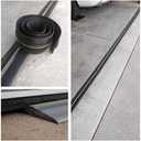 Papillon Garage Door Bottom Seal Strip, Weatherproof EPDM Rubber Threshold, Fits All Standard Doors, Easy for DIY Homeowners, No Adhesive (10Ft, Black)