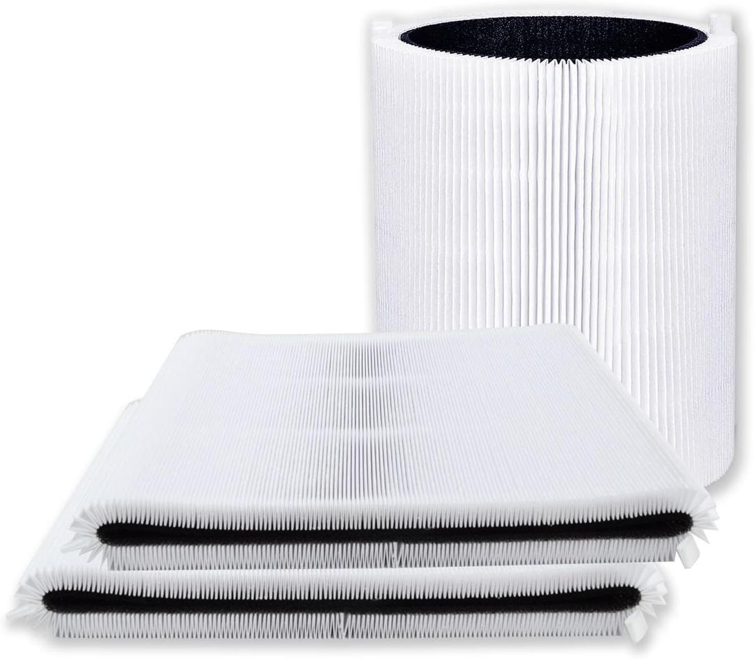 PUREBURG 47501 47502 Replacement Filter Compatible with Nuwave OXYPURE HEPA 300 Air Purifier, 3-Pack H13 True HEPA & Activated Carbon 2-in-1