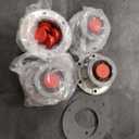 Hub Cap 3434024 Aluminum Hubcaps for Trailer Axle with Extra 4 Rubber Plugs and Gaskets Replaces Stemco 343-4024(Pack of 4)